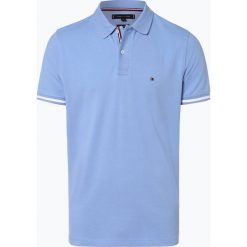Tommy Hilfiger - Męska koszulka polo, niebieski. Niebieskie koszulki męskie TOMMY HILFIGER, s, w paski, z bawełny, sportowe, bez rękawów. Za 299,95 zł.