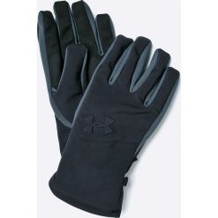 Under Armour - Rękawiczki MEN?S UA SOFTSHELL GLOVE. Czarne rękawiczki męskie marki Under Armour, z elastanu. W wyprzedaży za 99,90 zł.