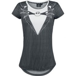 Miasteczko Halloween Jack Cosplay Koszulka damska czarny/biały. Czarne bluzki damskie marki Miasteczko Halloween, xxl, z nadrukiem, z materiału, z krótkim rękawem. Za 79,90 zł.