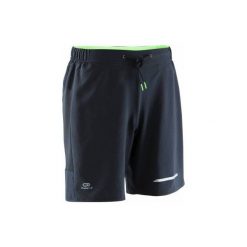 Spodenki RUN DRY+. Czarne bermudy męskie KALENJI. Za 39,99 zł.