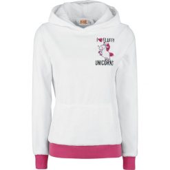 Minions Unicorn Bluza z kapturem damska biały. Białe bez kategorii marki Minions, xxl, z aplikacjami, z kapturem. Za 121,90 zł.