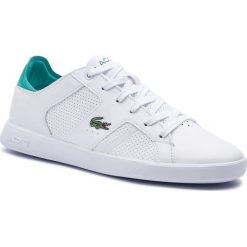Sneakersy LACOSTE - Novas 219 1 Sma 7-37SMA0041082 Wht/Grn. Białe sneakersy męskie Lacoste, na co dzień, bez wzorów, ze skóry, eleganckie, bez zapięcia. W wyprzedaży za 259,00 zł.