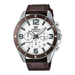 Zegarek Casio Męski EFR-553L-7BVUEF Edifice Chronograf brązowy. Brązowe zegarki męskie CASIO. Za 367,00 zł.