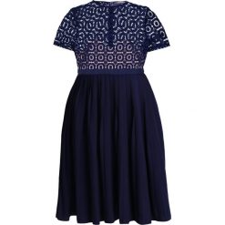Sukienki hiszpanki: Little Mistress Curvy CROCHET PROM Sukienka koktajlowa navy