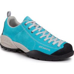 Trekkingi SCARPA - Mojito 32605-350 Azure Fluo. Niebieskie trapery męskie Scarpa, ze skóry, bez zapięcia. Za 499,00 zł.