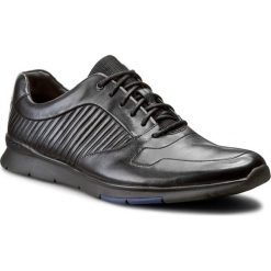 Półbuty CLARKS - Tynamo Race 261199087 Black Leather. Czarne półbuty męskie marki Clarks, na co dzień, bez wzorów, ze skóry, na sznurówki. W wyprzedaży za 269,00 zł.