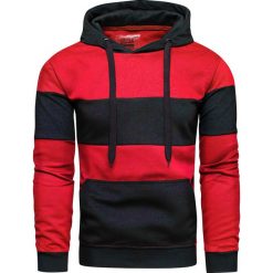 Bluza męska czerwona z kapturem Recea. Czerwone bluzy męskie Recea, xl, z nadrukiem, z bawełny, z kapturem, bez rękawów, z kapturem. Za 69,99 zł.