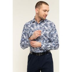 Koszula Tommy Hilfiger Tailored Macro Floral TT0TT06518. Niebieskie koszule męskie Tommy Hilfiger Tailored, m, bez wzorów, z bawełny, biznesowe, bez kołnierzyka, bez rękawów. W wyprzedaży za 199,00 zł.