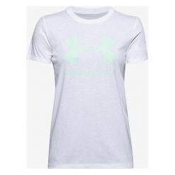 Under Armour Live Sportstyle Graphic Koszulka Biały. Białe koszulki damskie Under Armour, l, z nadrukiem, z bawełny, bez kołnierzyka. Za 119,95 zł.