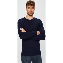 Selected - Sweter. Niebieskie swetry męskie Selected, xl, z wełny, z okrągłym kołnierzem. W wyprzedaży za 99,90 zł.