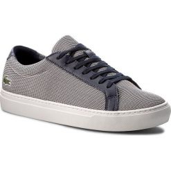 Sneakersy LACOSTE - L.12.12 217 1 CAM 7-33CAM1050003 Nvy. Niebieskie sneakersy męskie marki Lacoste, na co dzień, bez wzorów, ze skóry ekologicznej, bez zapięcia. W wyprzedaży za 359,00 zł.