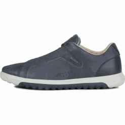 Geox tenisówki męskie Nexside U927GA 00043 42 ciemnoniebieski. Niebieskie buty wizytowe męskie Geox, bez wzorów, ze skóry, eleganckie, bez zapięcia. W wyprzedaży za 429,00 zł.