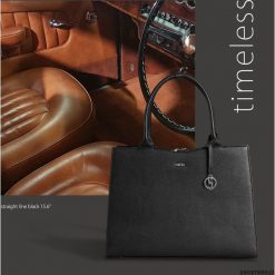 TORBA na laptopa STRAIGHT BLACK. Czarne torby na laptopa Pakamera, bez wzorów, eleganckie. Za 579,00 zł.