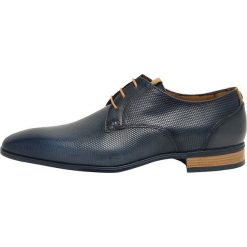 Giorgio 1958 Eleganckie buty favo navy. Niebieskie buty wizytowe męskie Giorgio 1958, z materiału, na sznurówki. Za 719,00 zł.