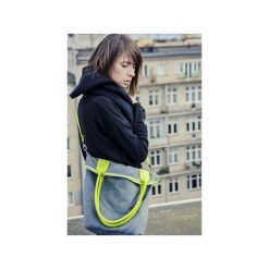 Torebki klasyczne damskie: Worek Mysza lime aqua