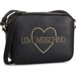 Torebka LOVE MOSCHINO - JC4071PP18LL100A Nero/Nero. Czarne listonoszki damskie Love Moschino, bez wzorów, ze skóry, na ramię, bez dodatków. Za 1039,00 zł.