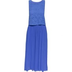 Sukienka DEHA DANCE Niebieski. Niebieskie sukienki damskie marki Deha, bez wzorów, z koronki, eleganckie, bez kołnierzyka, bez rękawów. W wyprzedaży za 237,00 zł.