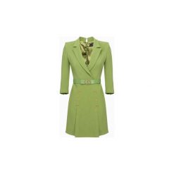 Sukienki krótkie Elisabetta Franchi AB07897E2. Zielone sukienki damskie Elisabetta Franchi, bez wzorów, bez kołnierzyka, z krótkim rękawem, krótkie, mini. Za 1746,22 zł.