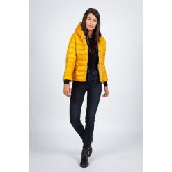 Kurtka przejściowa w kolorze żółtym. Żółte kurtki damskie Snowie Collection, xxl, bez wzorów, bez kaptura. W wyprzedaży za 209,95 zł.