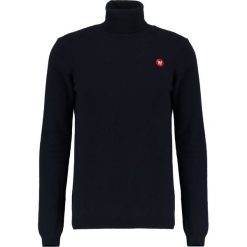 Wood Wood IRA TURTLENECK Sweter navy. Niebieskie kardigany damskie marki Wood Wood, xl, z wełny. Za 589,00 zł.