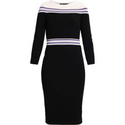 Sukienki hiszpanki: Karen Millen STRIPE DETAIL CUT OUT COLLECTION Sukienka etui black/multi