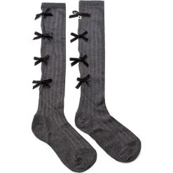 Skarpetki damskie: Skarpety Wysokie Damskie TWINSET – Parigina OA7TZF Grigio Melange Scuro 0082S