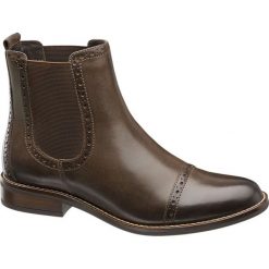 Botki damskie 5th Avenue brązowe. Brązowe botki damskie na obcasie marki 5th Avenue, z materiału. Za 219,90 zł.