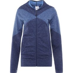 Bluza Asics Seamless FZ Hoodie W Indygo. Szare bluzy damskie Asics, bez wzorów, bez rękawów, długie, bez kaptura. Za 229,99 zł.