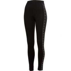 Legginsy w gwiazdy bonprix czarno-biały z nadrukiem. Czarne legginsy damskie bonprix, z nadrukiem. Za 37,99 zł.