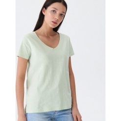 T-shirt z bawełny organicznej - Zielony. Zielone t-shirty damskie House, s, bez wzorów, z bawełny, bez kołnierzyka. Za 29,99 zł.