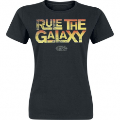 Star Wars Rule The Galaxy Koszulka damska czarny. Szare bluzki damskie marki GOOD LOOT, l, z motywem z bajki. Za 54,90 zł.