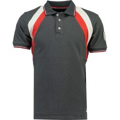 Koszulka polo w kolorze szarym. Szare koszulki męskie Stone Goose, m, w paski, z bawełny, bez rękawów. W wyprzedaży za 98,95 zł.