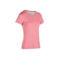 Koszulka krótki rękaw Regular Gym & Pilates 500 damska. Niebieskie bluzki sportowe damskie marki DOMYOS, xs, z elastanu. Za 19,99 zł.