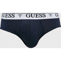 Guess Jeans - Slipy (3-pack). Niebieskie slipy męskie s, z aplikacjami, z elastanu. Za 159,90 zł.
