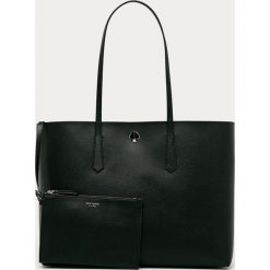 Kate Spade - Torebka skórzana. Czarne torby damskie na zakupy Kate Spade, w paski, ze skóry, na ramię, duże, bez dodatków. Za 1199,00 zł.