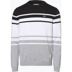 Jack & Jones - Sweter męski, szary. Szare swetry męskie marki Jack & Jones, s, w paski, z bawełny, bez kołnierzyka, bez kaptura. Za 149,95 zł.