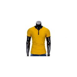 T-SHIRT MĘSKI BEZ NADRUKU S651 - ŻÓŁTY. Żółte t-shirty męskie z nadrukiem Ombre Clothing, m. Za 29,00 zł.