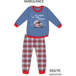 Odzież dziecięca: Piżama chłopięca DR 593/76 Ambulance Jeansowa r. 128