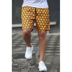 Spodenki męskie KARLOS MUSTARD / NAVY. Żółte jeansy męskie IVET, m, bez wzorów, z jeansu. W wyprzedaży za 49,00 zł.