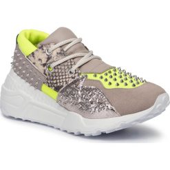 Sneakersy STEVE MADDEN - Cliff-s SM11000654-03009-594 Yellow Neon. Szare półbuty damskie Steve Madden, z zamszu. W wyprzedaży za 499,00 zł.