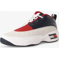 Tommy Jeans - Tenisówki męskie z dodatkiem skóry, niebieski. Niebieskie trampki męskie Tommy Jeans, bez wzorów, z jeansu, bez zapięcia. Za 649,95 zł.