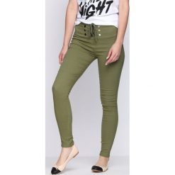 Spodnie damskie: Zielone Legginsy Maybe Tomorrow