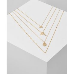 Naszyjniki damskie: Orelia SPIRITUAL CHARM NECKLACE MULTI ROW Naszyjnik goldcoloured