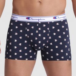 Bokserki męskie CHAMPION. Bokserki męskie Champion, z aplikacjami, z bawełny. Za 55,99 zł.