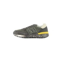 Buty Premiata LANDER. Zielone trampki męskie Premiata, bez wzorów, bez zapięcia. Za 721,35 zł.