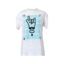 T-shirt Ave Sałata. Szare t-shirty męskie Piekuo, xl, z nadrukiem, z tkaniny, klasyczne, z okrągłym kołnierzem. Za 49,00 zł.