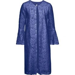 Wdzianko koronkowe bonprix kobaltowy. Niebieskie żakiety damskie bonprix, bez wzorów, z koronki. Za 79,99 zł.