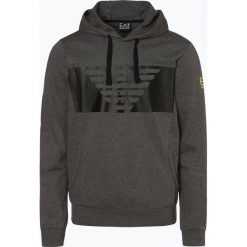 EA7 Emporio Armani - Męska bluza nierozpinana, szary. Szare bluzy męskie EA7 Emporio Armani, m, z nadrukiem, z kapturem, bez rękawów, z kapturem. Za 399,95 zł.