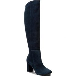 Buty zimowe damskie: Kozaki ROBERTO – 589 Granat Wel