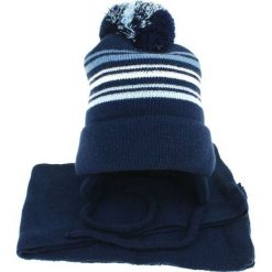 Czapka dziecięca z szalikiem CZ+S 018E granatowa r. 46-50. Niebieskie czapeczki niemowlęce Proman. Za 45,25 zł.
